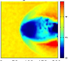 A planetary shock and the solar wind